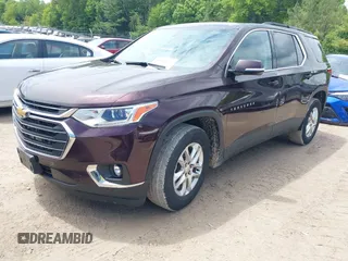 2019 Chevrolet Traverse LT Cloth z VIN 1GNEVGKW7KJ248073, wystawiony jako IAAI lot #42362893 z przebiegiem 56 232 mil mil oraz . Historia ofert i sprzedaży dostępna na DreamBid. Obrazek 20.