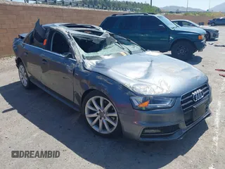 2014 Audi A4 Premium z VIN WAUAFAFL3EN044107, wystawiony jako IAAI lot #42337645 z przebiegiem Nie podano mil oraz . Historia ofert i sprzedaży dostępna na DreamBid. Obrazek 1.