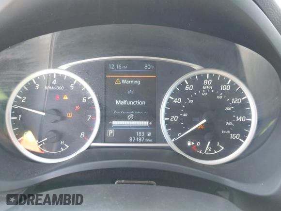 2019 Nissan Sentra S z VIN 3N1AB7AP5KY285776, wystawiony jako IAAI lot #41969976 z przebiegiem 87 187 mil mil oraz . Historia ofert i sprzedaży dostępna na DreamBid. Obrazek 7.