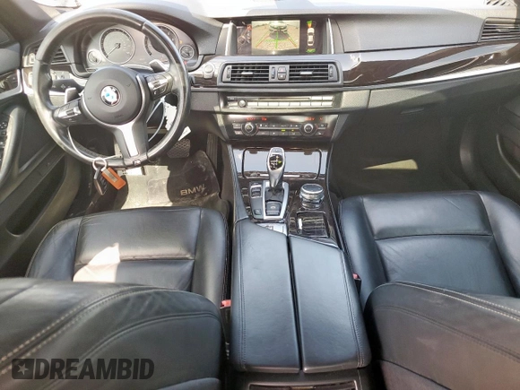 2015 BMW 5 Series 528i with VIN WBA5A5C59FD520199, listed as a Copart auction lot 59214725 with 116,914 mi miles and Salvage title. Bid and sale history available at DreamBid. Image 8.