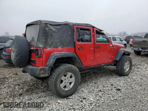 2010 Jeep Wrangler Unlimited Rubicon with VIN 1J4BA6H17AL109880, listed as a Copart auction lot 44205455 with 95,781 mi miles and Salvage title. Bid and sale history available at DreamBid. Image 3.