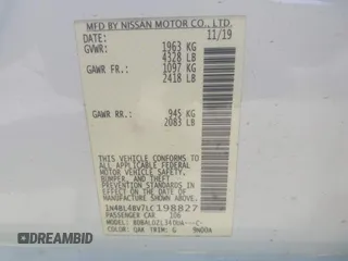 2020 Nissan Altima 2.5 S with VIN 1N4BL4BV7LC198827, listed as a IAAI auction lot 41906724 with 136,162 mi miles. Bid and sale history available at carsss.com. Image 9.
