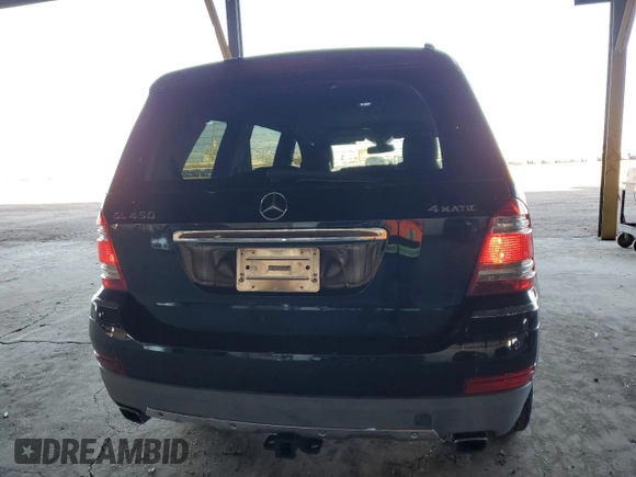 2007 Mercedes-Benz GL 450 with VIN 4JGBF71E27A129111, listed as a Copart auction lot 79764614 with 188,093 mi miles and Salvage Title. Bid and sale history available at DreamBid. Image 6.