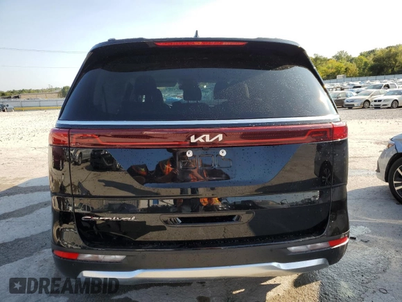 2022 Kia Carnival EX with VIN KNDNC5H35N6113486, listed as a Copart auction lot 70453554 with 47,109 mi miles and Salvage Title. Bid and sale history available at carsss.com. Image 6.