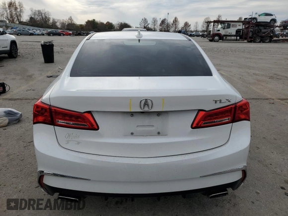2020 Acura TLX with VIN 19UUB2F3XLA002508, listed as a Copart auction lot 83559954 with 101,422 mi miles and Salvage Title. Bid and sale history available at carsss.com. Image 6.