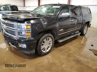 2014 Chevrolet Silverado 1500 High Country with VIN 3GCUKTEC2EG484126, listed as a Copart auction lot 47131375 with 98,731 mi miles and Salvage Title. Bid and sale history available at carsss.com. Image 1.