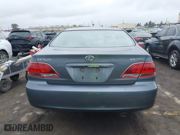 2005 Lexus ES 330 with VIN JTHBA30G055137002, listed as a IAAI auction lot 41547124 with 145,049 mi miles. Bid and sale history available at carsss.com. Image 16.