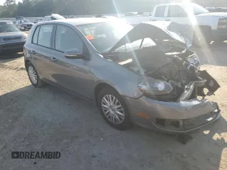 2011 Volkswagen Golf with VIN WVWDA7AJ1BW261006, listed as a Copart auction lot 56960695 with Not provided miles and Salvage title. Bid and sale history available at DreamBid. Image 4.