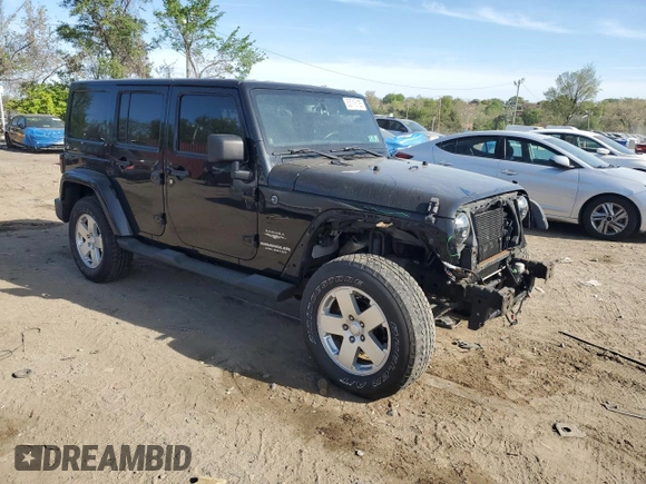 2013 Jeep Wrangler Unlimited Moab with VIN 1C4HJWEG9DL667663, listed as a Copart auction lot 53716105 with 184,885 mi miles and Salvage title. Bid and sale history available at DreamBid. Image 4.