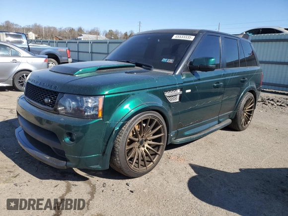 2012 Land Rover Range Rover Sport SC Autobiography with VIN SALSP2E45CA727525, listed as a Copart auction lot 45533335 with 0 mi miles and Salvage Title. Bid and sale history available at carsss.com. Image 1.
