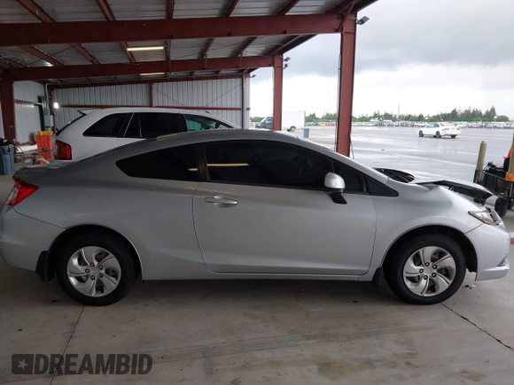2013 Honda Civic Cpe LX with VIN 2HGFG3B54DH518888, listed as a IAAI auction lot 41943970 with 92,750 mi miles. Bid and sale history available at carsss.com. Image 13.