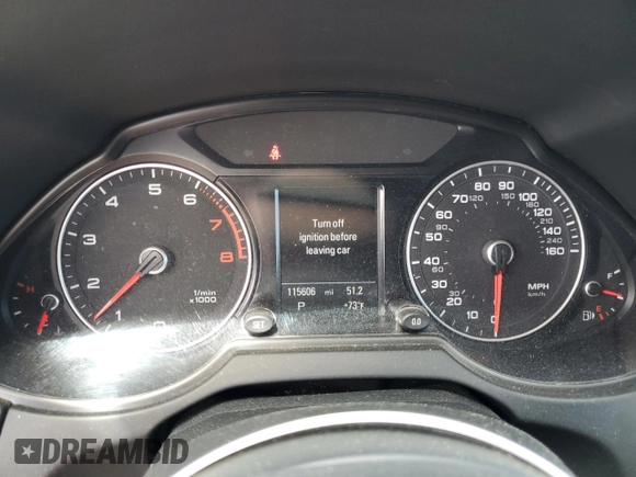 2015 Audi Q5 Premium Plus with VIN WA1LFAFP9FA014627, listed as a Copart auction lot 62729125 with 115,606 mi miles and Clean title. Bid and sale history available at DreamBid. Image 9.