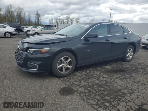 2018 Chevrolet Malibu LS with VIN 1G1ZB5ST8JF101249, listed as a Copart auction lot 52135495 with 90,335 mi miles and Salvage Title. Bid and sale history available at DreamBid. Image 1.