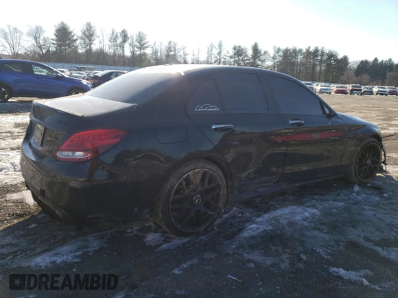 2018 Mercedes-Benz C 43 AMG with VIN 55SWF6EB6JU254173, listed as a Copart auction lot 87449364 with 130,860 mi miles and Salvage Title. Bid and sale history available at carsss.com. Image 3.