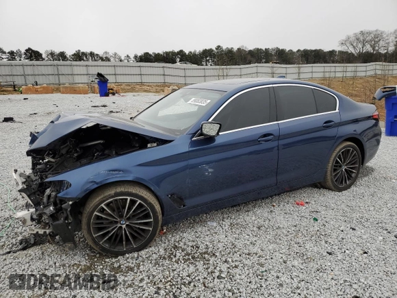 2021 BMW 5 Series 530i with VIN WBA53BH00MCF15209, listed as a Copart auction lot 89083835 with Not provided miles and Salvage title. Bid and sale history available at DreamBid. Image 1.