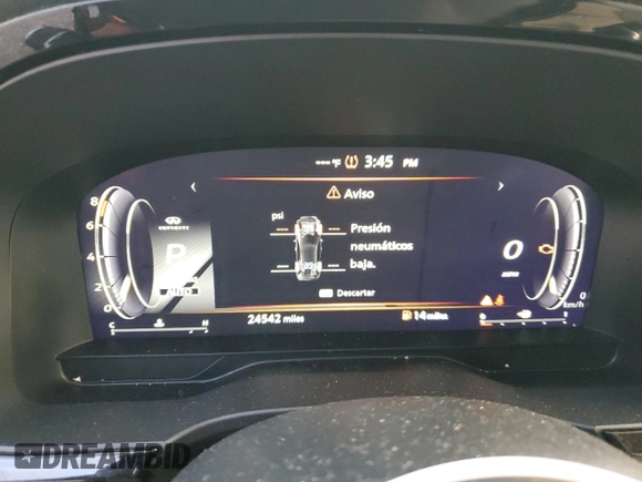 2023 Infiniti QX60 Sensory with VIN 5N1DL1GS4PC368742, listed as a Copart auction lot 84702134 with 24,542 mi miles and Salvage title. Bid and sale history available at DreamBid. Image 9.