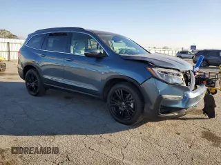 2021 Honda Pilot Special Edition with VIN 5FNYF6H2XMB087813, listed as a Copart auction lot 42349765 with 31,189 mi miles and Salvage Title. Bid and sale history available at DreamBid. Image 4.