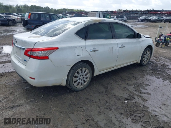 2014 Nissan Sentra S with VIN 3N1AB7AP5EY312995, listed as a IAAI auction lot 41842987 with Not Provided miles and . Bid and sale history available at DreamBid. Image 4.