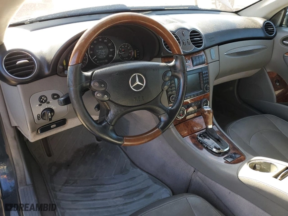 2007 Mercedes-Benz CLK-Class 3.5L with VIN WDBTK56G07T075751, listed as a Copart auction lot 49843685 with 108,376 mi miles and Clean Title. Bid and sale history available at carsss.com. Image 8.
