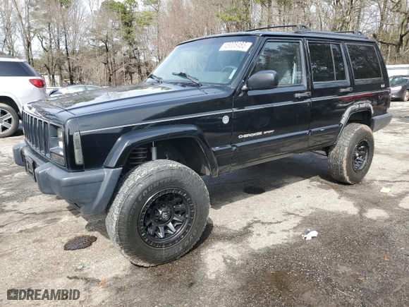 1999 Jeep Cherokee Sport with VIN 1J4FF68S1XL671309, listed as a Copart auction lot 48005485 with 177,658 mi miles and Salvage Title. Bid and sale history available at carsss.com. Image 1.