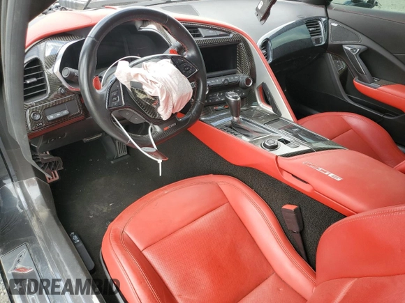 2018 Chevrolet Corvette Z06 2LZ z VIN 1G1YS2D64J5600282, wystawiony jako Copart lot #56250545 z przebiegiem Nie podano mil oraz Szkoda całkowita • Salvage title. Historia ofert i sprzedaży dostępna na DreamBid. Obrazek 8.