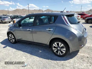 2015 Nissan LEAF SV with VIN 1N4AZ0CP1FC309007, listed as a Copart auction lot 63433853 with 75,480 mi miles. Bid and sale history available at carsss.com. Image 2.