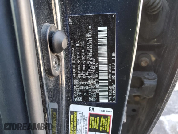 2015 Toyota Venza LE with VIN 4T3BA3BB4FU071891, listed as a Copart auction lot 42901495 with Not Provided miles and Salvage Title. Bid and sale history available at DreamBid. Image 14.