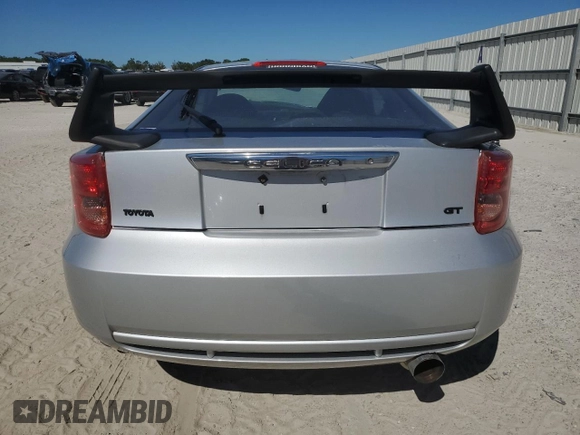 2005 Toyota Celica GT with VIN JTDDR32T550185637, listed as a Copart auction lot 76148014 with 0 mi miles and Salvage Title. Bid and sale history available at carsss.com. Image 6.