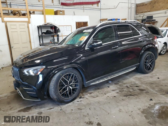 2023 Mercedes-Benz GLE 53 AMG with VIN 4JGFB6BE9PA868885, listed as a Copart auction lot 42958715 with 40,632 mi miles and Salvage title. Bid and sale history available at DreamBid. Image 1.