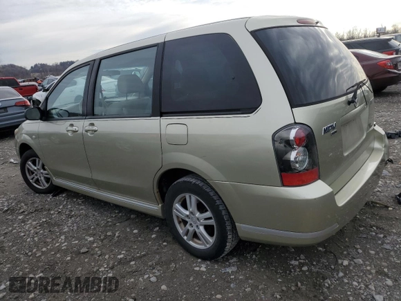 2004 Mazda MPV LX with VIN JM3LW28A840502496, listed as a Copart auction lot 80946673 with 117,423 mi miles and Salvage Title. Bid and sale history available at carsss.com. Image 2.