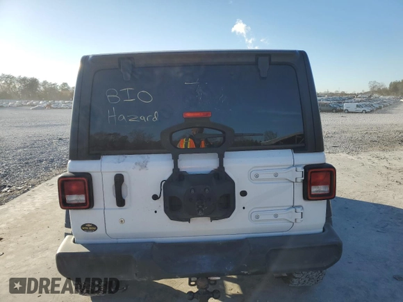 2018 Jeep Wrangler Unlimited Sport z VIN 1C4HJXDN4JW295178, wystawiony jako Copart lot #84921654 z przebiegiem 90 344 mil mil oraz Nie do naprawy • Non repairable. Historia ofert i sprzedaży dostępna na DreamBid. Obrazek 6.