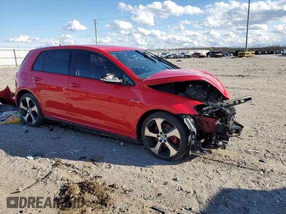 2016 Volkswagen Golf GTI SE with VIN 3VW5T7AU0GM068049, listed as a Copart auction lot 43134045 with 102,356 mi miles and Salvage Title. Bid and sale history available at carsss.com. Image 4.