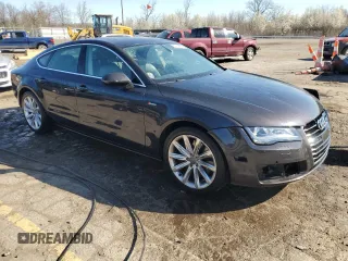 2013 Audi A7 Premium Plus with VIN WAUYGAFC3DN113081, listed as a Copart auction lot 53844345 with 99,046 mi miles and Clean title. Bid and sale history available at DreamBid. Image 4.