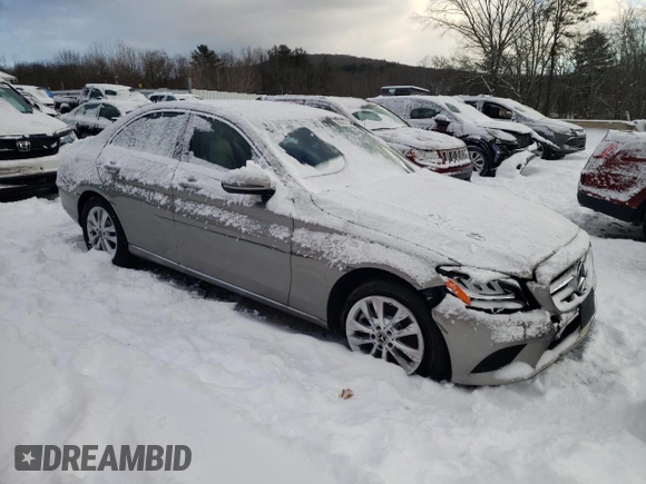 2021 Mercedes-Benz C 300 with VIN W1KWF8EB5MR646112, listed as a Copart auction lot 88865085 with 35,300 mi miles and Salvage Title. Bid and sale history available at carsss.com. Image 4.