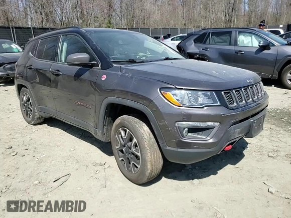 2021 Jeep Compass Trailhawk with VIN 3C4NJDDB7MT602800, listed as a Copart auction lot 50056865 with 68,794 mi miles and Salvage title. Bid and sale history available at DreamBid. Image 11.