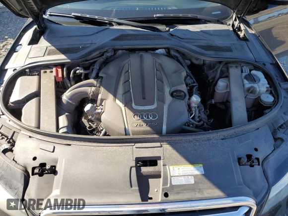2013 Audi A8 4.0L with VIN WAUR2AFD4DN010442, listed as a Copart auction lot 47220315 with 154,058 mi miles and Clean title. Bid and sale history available at DreamBid. Image 11.