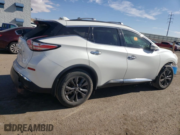 2018 Nissan Murano SV z VIN 5N1AZ2MG7JN175584, wystawiony jako Copart lot #43353675 z przebiegiem Nie podano mil oraz Nie do naprawy • Non repairable. Historia ofert i sprzedaży dostępna na DreamBid. Obrazek 3.
