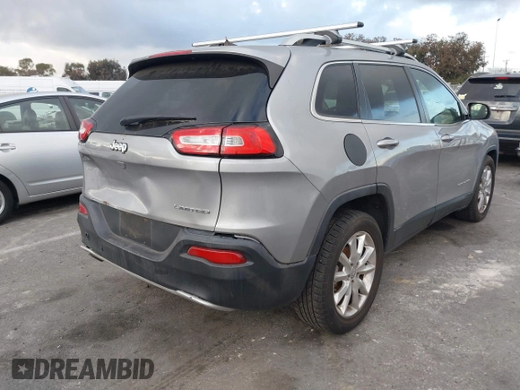 2017 Jeep Cherokee Limited with VIN 1C4PJLDB4HW526035, listed as a IAAI auction lot 41549295 with 74,548 mi miles. Bid and sale history available at carsss.com. Image 4.
