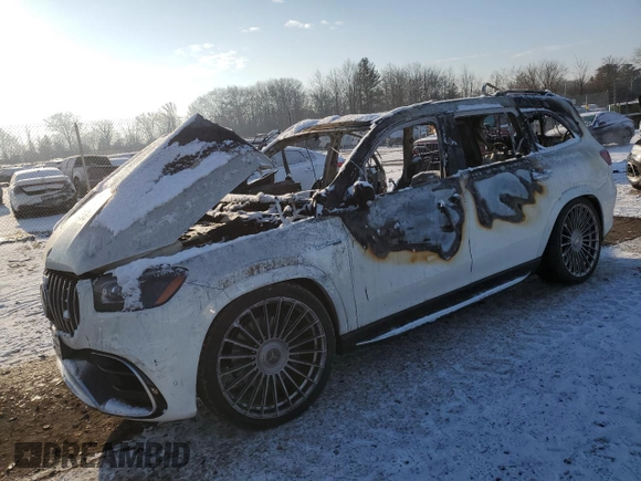 2021 Mercedes-Benz GLS 63 AMG with VIN 4JGFF8KE7MA559976, listed as a Copart auction lot 88466545 with Not Provided miles and Salvage Title. Bid and sale history available at DreamBid. Image 1.