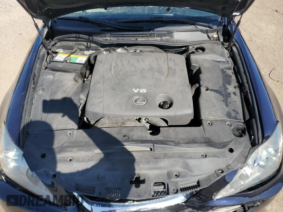 2008 Lexus IS 250 with VIN JTHCK262385019893, listed as a Copart auction lot 55444735 with 118,791 mi miles and Salvage title. Bid and sale history available at DreamBid. Image 11.