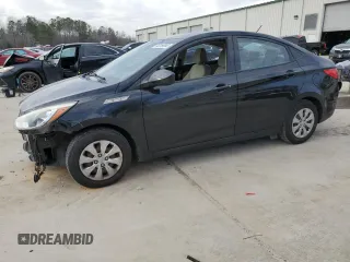 2016 Hyundai Accent SE with VIN KMHCT4AE0GU092358, listed as a Copart auction lot 43359565 with 130,754 mi miles and Salvage Title. Bid and sale history available at carsss.com. Image 1.