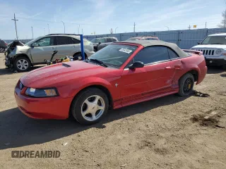 2001 Ford Mustang Deluxe with VIN 1FAFP44461F229846, listed as a Copart auction lot 49043565 with 99,534 mi miles and Salvage Title. Bid and sale history available at carsss.com. Image 1.