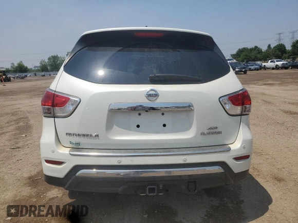 2015 Nissan Pathfinder SL z VIN 5N1AR2MMXFC652386, wystawiony jako Copart lot #59225715 z przebiegiem 76 089 mil mil oraz Szkoda całkowita • Salvage title. Historia ofert i sprzedaży dostępna na DreamBid. Obrazek 6.