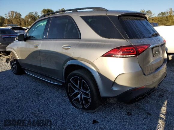 2021 Mercedes-Benz GLE 53 AMG with VIN 4JGFB6BB6MA575009, listed as a Copart auction lot 75105844 with 31,457 mi miles and Salvage title. Bid and sale history available at DreamBid. Image 2.