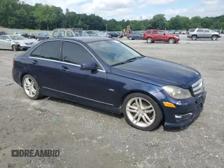2012 Mercedes-Benz C 250 Sport with VIN WDDGF4HB3CR198945, listed as a Copart auction lot 60366965 with Not provided miles and Clean title. Bid and sale history available at DreamBid. Image 4.