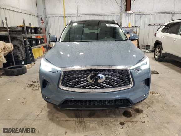 2022 Infiniti QX50 SENSORY with VIN 3PCAJ5EB5NF120457, listed as a Copart auction lot 38217374 with 6,253 mi miles. Bid and sale history available at carsss.com. Image 5.