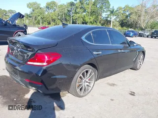 2019 Genesis G70 2.0T Sport with VIN KMTG24LA4KU016333, listed as a IAAI auction lot 41536018 with 70,587 mi miles. Bid and sale history available at carsss.com. Image 4.