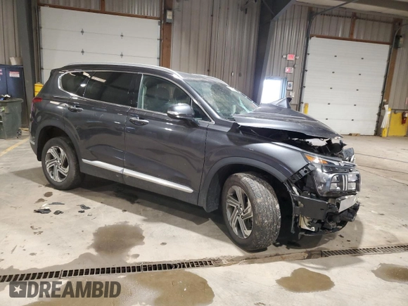 2022 Hyundai Santa Fe SEL with VIN 5NMS6DAJ7NH404992, listed as a Copart auction lot 48791045 with 0 mi miles and Salvage Title. Bid and sale history available at carsss.com. Image 4.