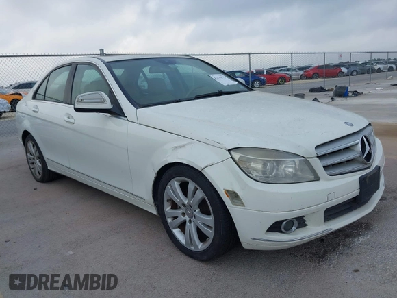 2008 Mercedes-Benz C-Class 3.0L Sport with VIN WDDGF81XX8F171067, listed as a IAAI auction lot 42119875 with 161,989 mi miles. Bid and sale history available at carsss.com. Image 1.