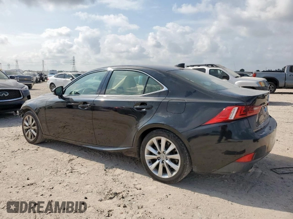 2016 Lexus IS 200t with VIN JTHBA1D22G5028725, listed as a Copart auction lot 57612325 with 85,552 mi miles and Salvage title. Bid and sale history available at DreamBid. Image 2.